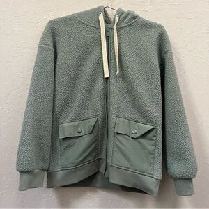 Madewell full zip split pocket fleece size XS new with tags